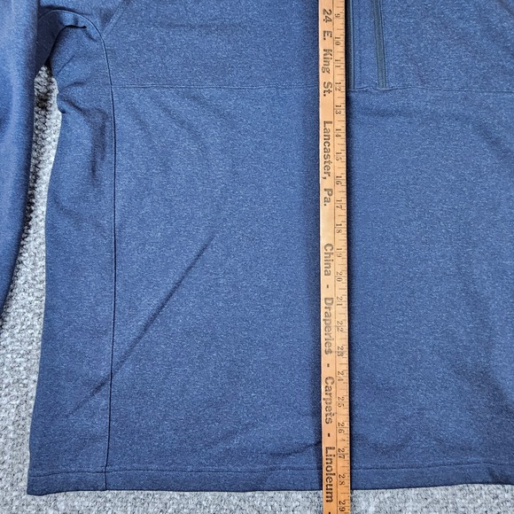 The North Face Mens XXL Navy Blue 1/4 Zip Fleece Pullover Sweatshirt - Picture 7 of 8